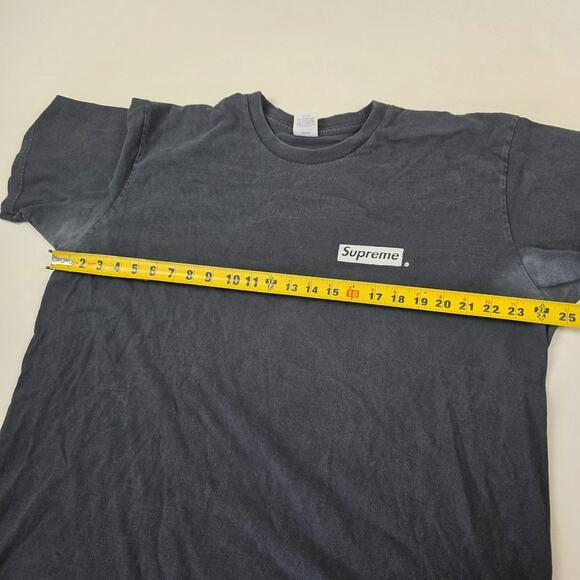 Supreme Shirt Mens XL Black Box Logo Spiral Text Graphic Streetwear Made USA - Picture 8 of 10